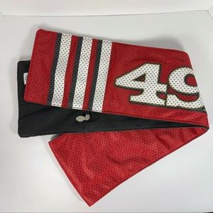 San Francisco 49ers NFL Licensed Fleece-Lined Pocket Jersey Scarf Football